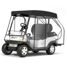 Golf Cart Enclosure - 2 2 Drivable Rain Cover for EZGO, Club Car - Durable