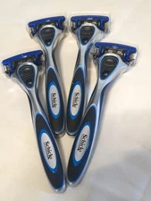 Schick Hydro 5 Sensitive Skin Razor - 4 Metal Handle + 4 Cartridge Free Shipping
