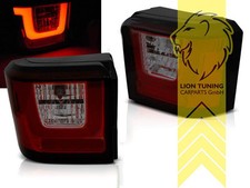 LED Rückleuchten Heckleuchten für VW T4 Bus Multivan Transporter rot schwarz smo