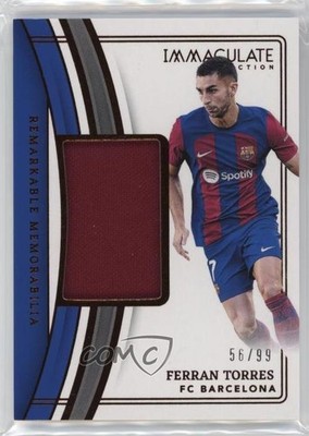 2023-24 Panini Immaculate Remarkable Memorabilia 56/99 Ferran Torres #RM-FT 0j5z