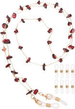 Glasses Chain, Stone Eyeglasses Strap Stylish Mask Lanyard Chains with Chain End