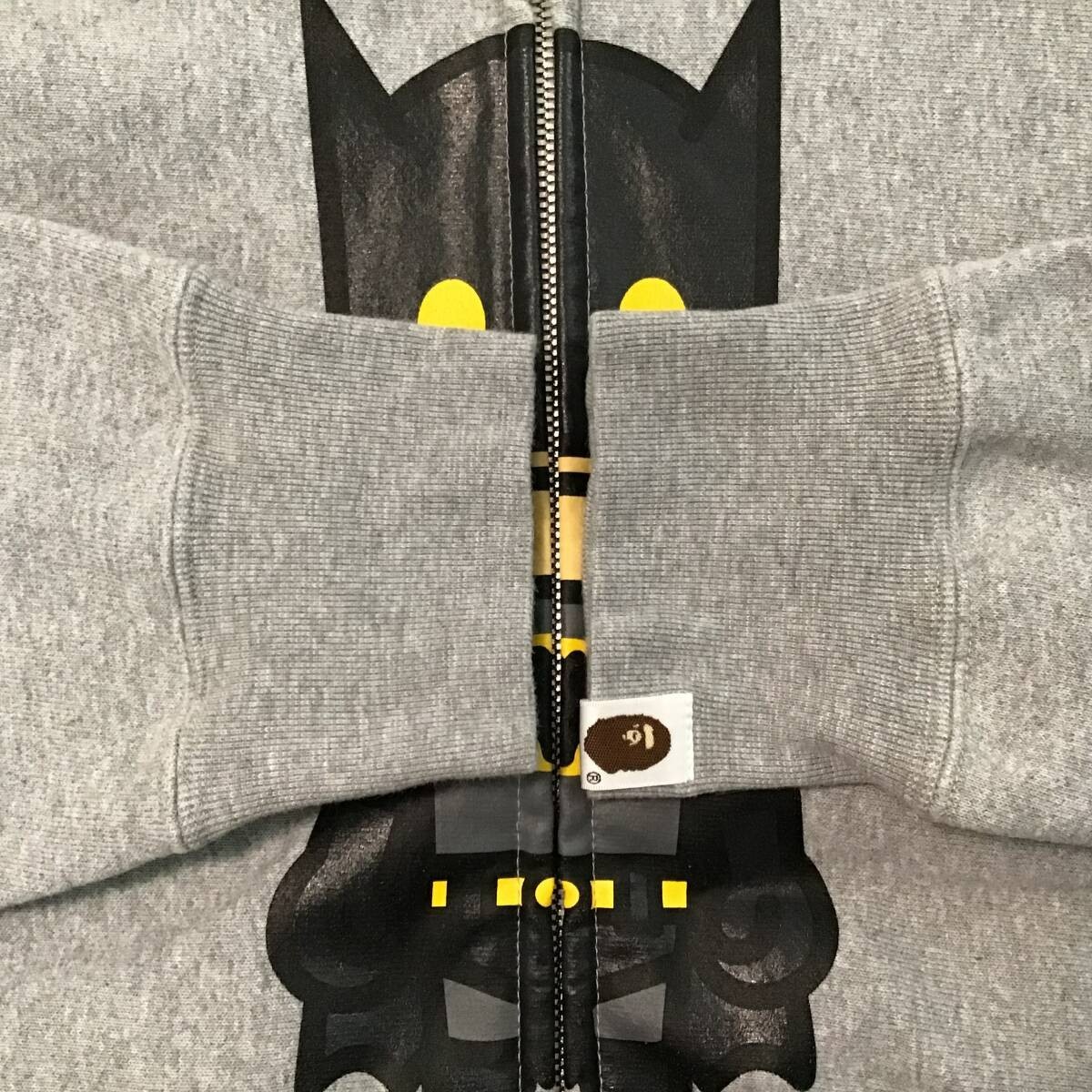 BAPE × DC Comics Batman full zip hoodie a bathing ape NIGO Gray