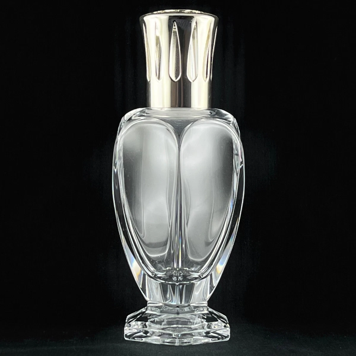 Lampe Berger Art Déco Ancienne, Verre à Facettes Translucide, N°2 / N°46, Fabrication Française