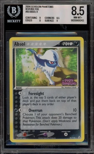 Pokemon Absol EX Holon Phantoms Reverse Holo 18 Bgs 8.5