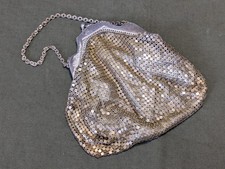 Vintage 1920s Whiting  Davis Mesh Purse Bag Small Handbag Flapper Edwardian