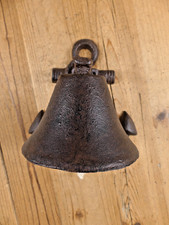 Nautical Ship Cast Iron Anchor Ringing Bell Wall or Post Mounted Seaman Dinner