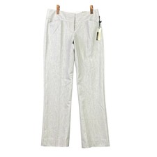 Express Editor Flare Dress Pants Womens 6P Gray Wide Waistband Workwear Trousers