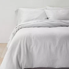 Heavyweight Linen Blend Duvet Cover & Sham Set - Casaluna