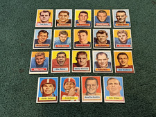 Lot of 19 Different 1957 Topps Football Cards, Y.A. Tittle, Bobby Layne, LOOK!