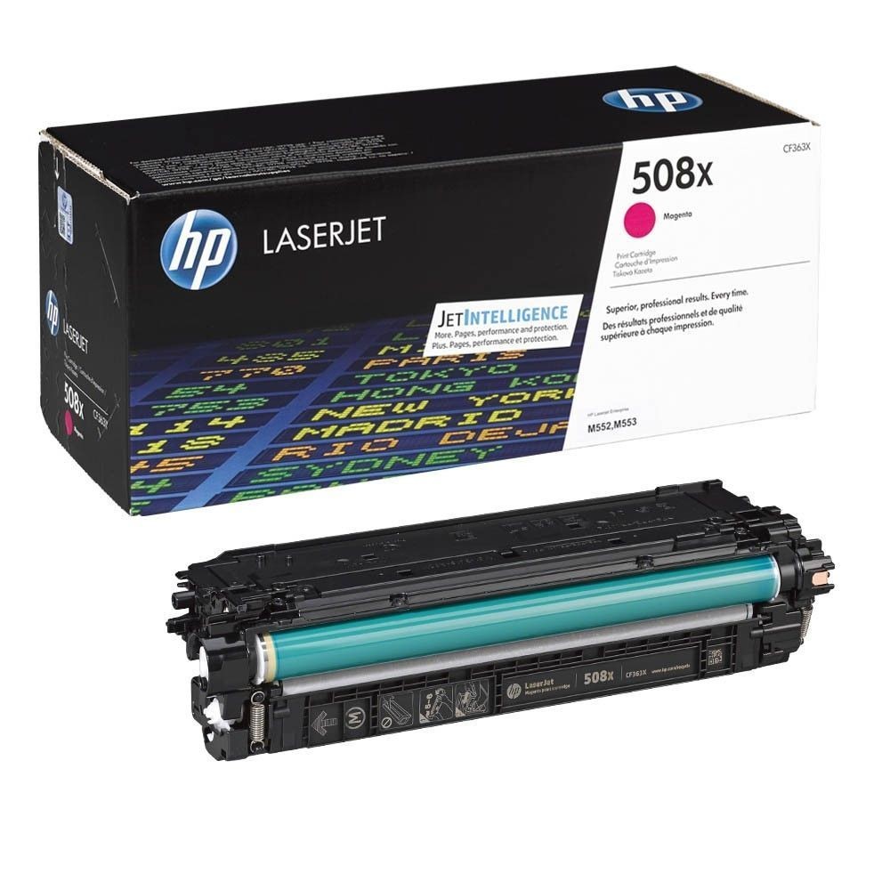 Toner HP 508X magenta grande capacité pour les dossiers de votre agence