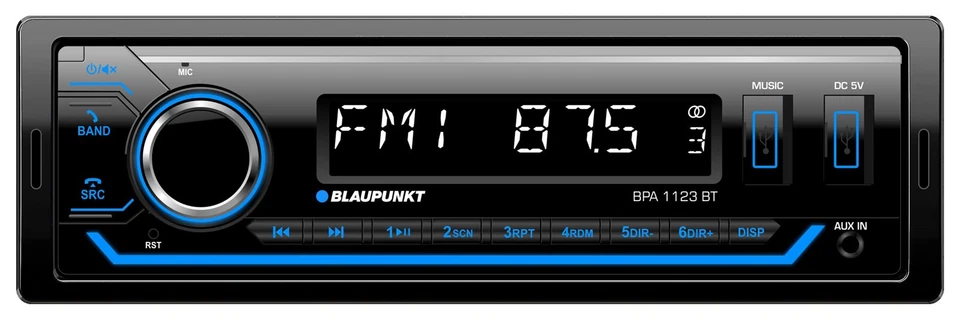 Blaupunkt MP3 Bluetooth USB AUX Autoradio für Peugeot 206 (ab 1998) - Bild 2 von 4
