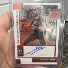 2022-23 Panini Donruss Optic - Signature Series Shaedon Sharpe #SS-SHS (AU, RC)