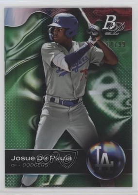 2023 Bowman Platinum Top Prospects Green 74/99 Josue De Paula #TOP-80 0e2x