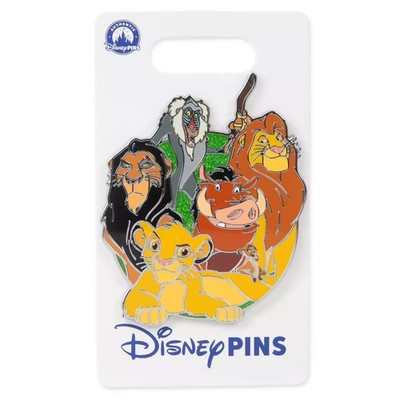 Disney The Lion King Cast Simba, Mufasa, Scar, Rafiki, Timon & Pumbaa Pin