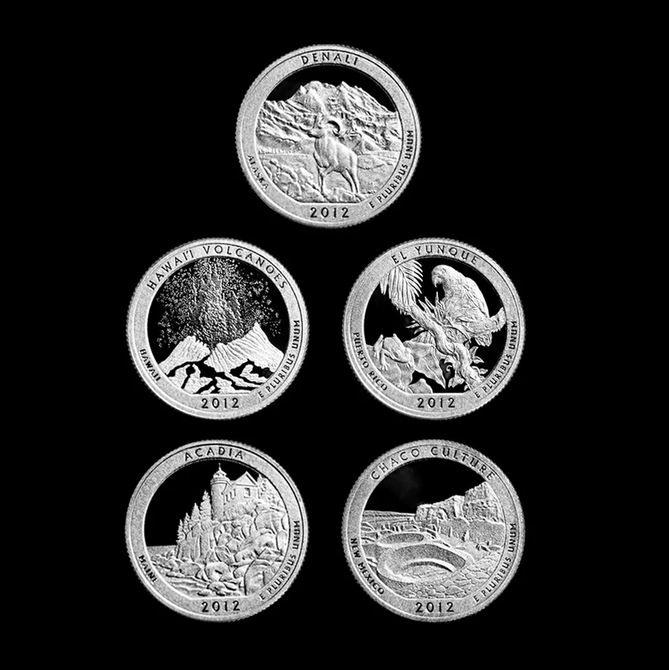 2012 + 2013 S America the Beautiful National Parks Silver Mint Proof Set - Image 4 of 4
