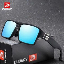 DUBERY Men Polarized Square Sunglasses Sport Outdoor Driving UV400 Glasses New