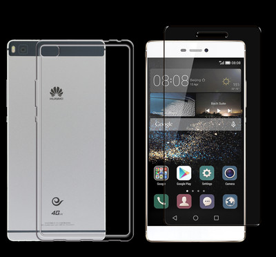 Huawei Ascend P8 TPU Silikon Schutz Hülle Cover Bumper Case Tasche + Glasfolie