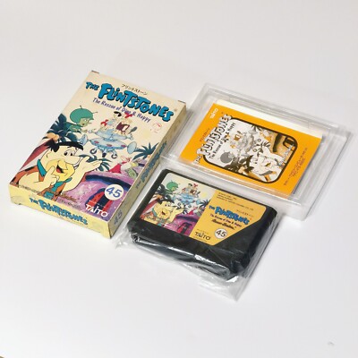 ザ・フリントストーンズ Boxed Famicom The Flintstones The Rescue of Dino & Hoppy