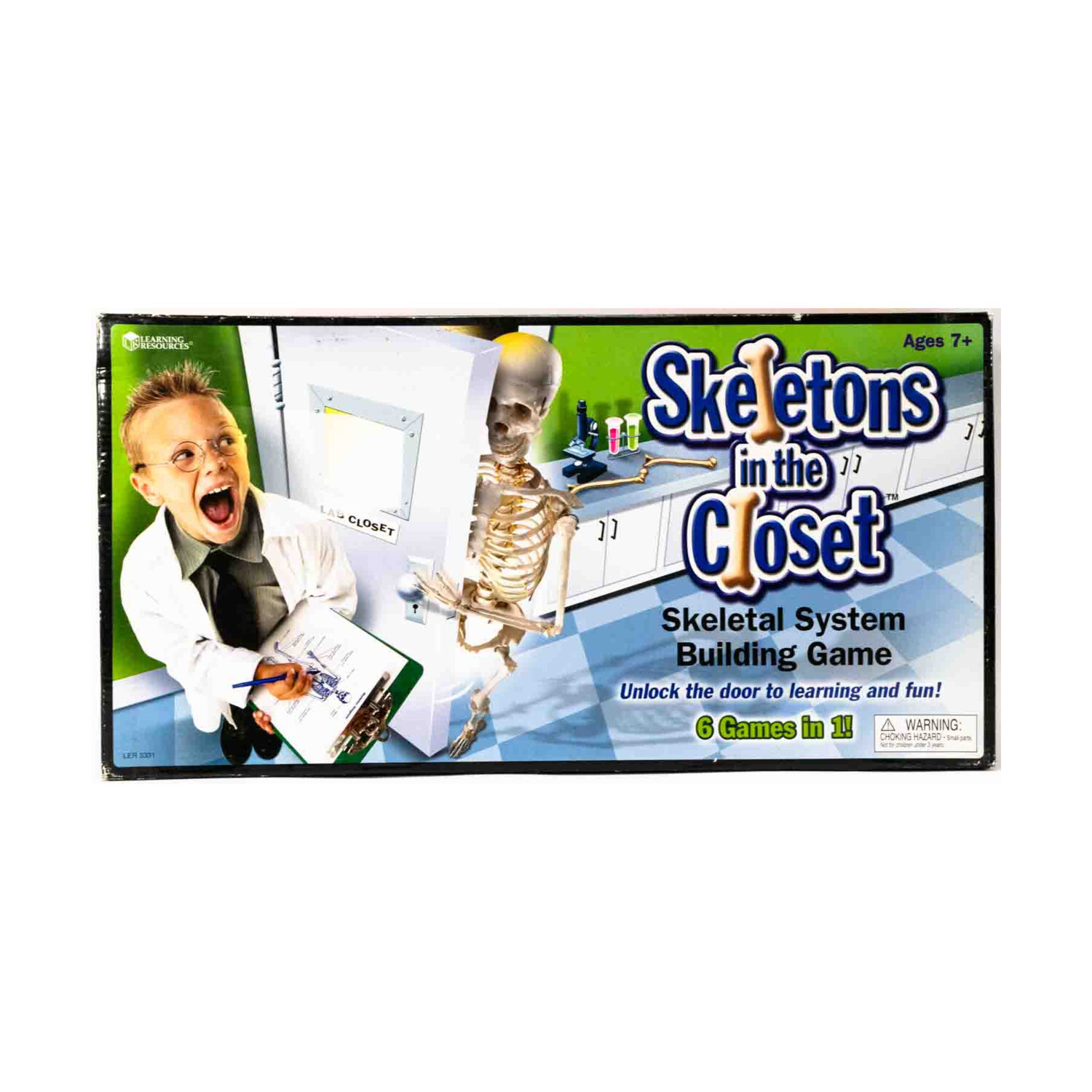 Learning Resources Skeletons in the Closet Board Game VG Plus Near Mint Condition-image