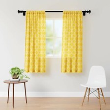 New 2 Piece Eyelet Window Curtain Set - 5 feet