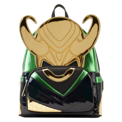 Marvel - Metallic Loki 10” Faux Leather Mini Backpack  display picture 2