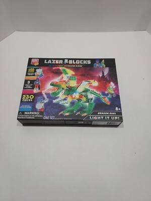Block Tech Lazer Blocks Dragon Duel Color Changing LED Building Blocks ...