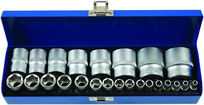 Laser Tools - Steckschlüssel Werkzeug Set 4-32 mm 1/4'' und 1/2'' Antrieb Chrom Vanadium - 6919
