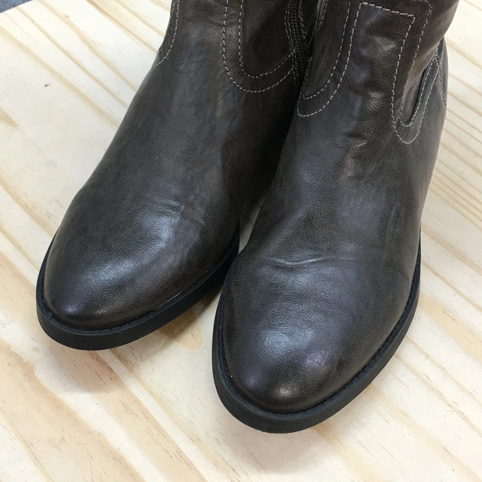 Botas de montar Simply Vera Vera Wang para mujer 9,5 M Emsley cremallera lateral altas marrón Foto 4 de 4