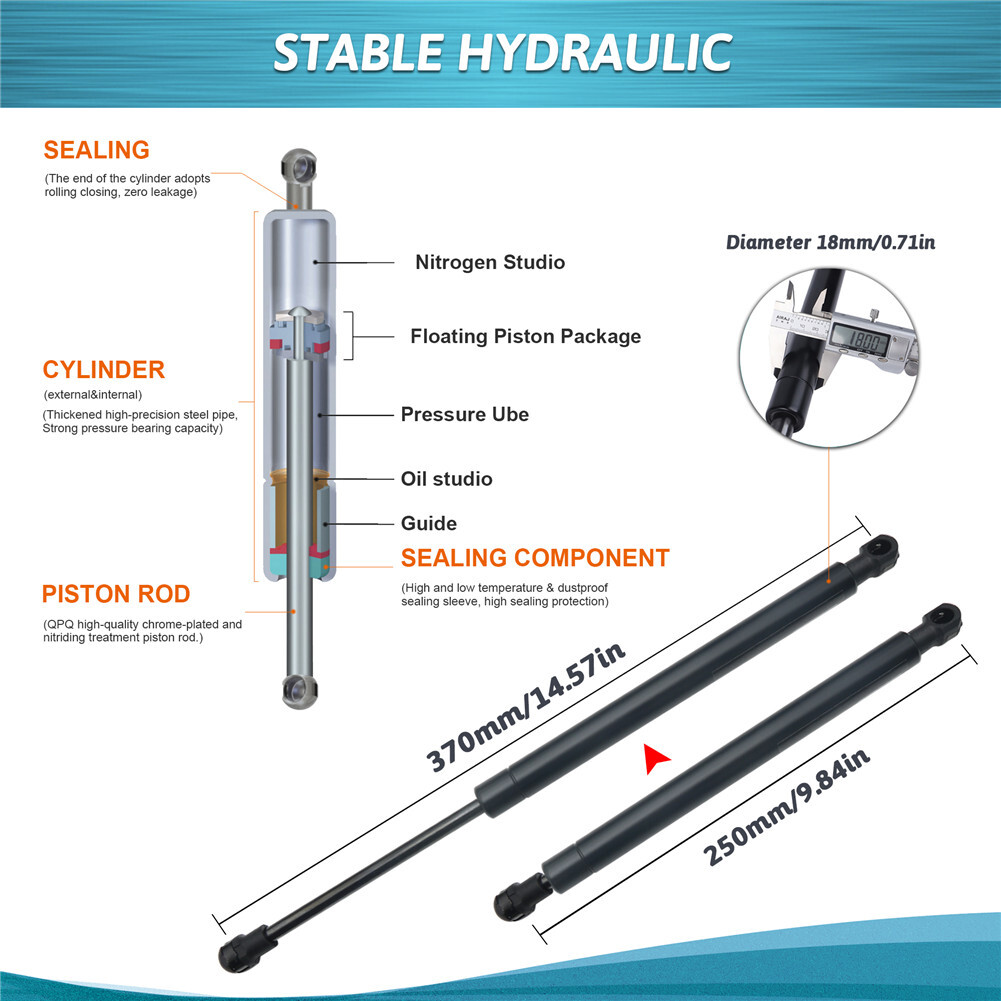 Gasdruckfeder Heckklappe 51248232873 2x Gasfeder Ga Produktbild-Vorschau 2