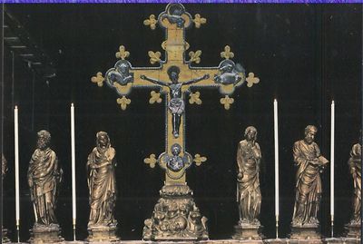 Alte Kunstpostkarte - Venedig - Basilika S. Marcus - Kruzifix