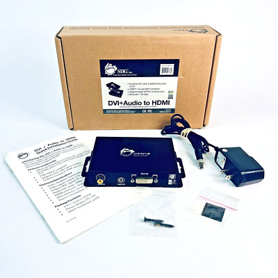 SIIG CE-HM0031-S1 DVI + Audio To HDMI Converter HD Ready 1080p Siig v1.0