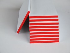 100 St&uuml;ck Kellnerblock, Kellnerbl&ouml;cke, Notizblock 7 x 14 cm rot verleimt