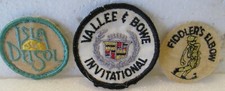 3 EMBROIDERED GOLF PATCHES