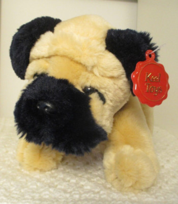 Kielspielzeug Simply Soft Collection Mops Welpe Hundespielzeug Beanie Teddy
