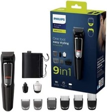 Rasoio Elettrico Philips Multigroom 9in1 per Capelli e Barba Lame Autoaffilanti