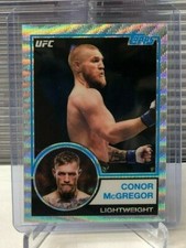 2018 Topps Chrome UFC 1983 SILVER WAVE Refractor CONOR MCGREGOR SP #77/99 Made