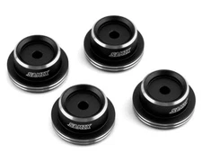 Samix SCX-6 Aluminum Shock Spring Cup (Black) (4) [SAMSCX6-6047-B]