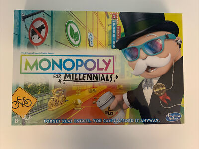 Monopoly for Millennials Millenials Millenial Edition Board Game BRAND NEW!