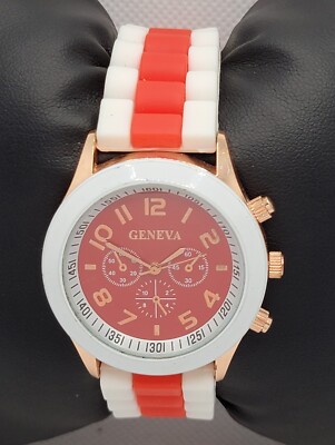 Geneva Womens Hot Pink Gold Tone Boyfriend Watch DO NOT BUY Geneva Women main image 4