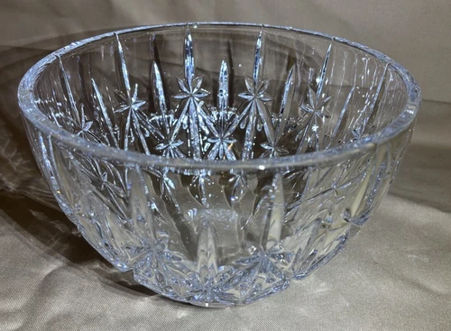 Waterford Marquis Sparkle 9” Crystal Bowl Centerpiece 5 3/4" Tall NICE!