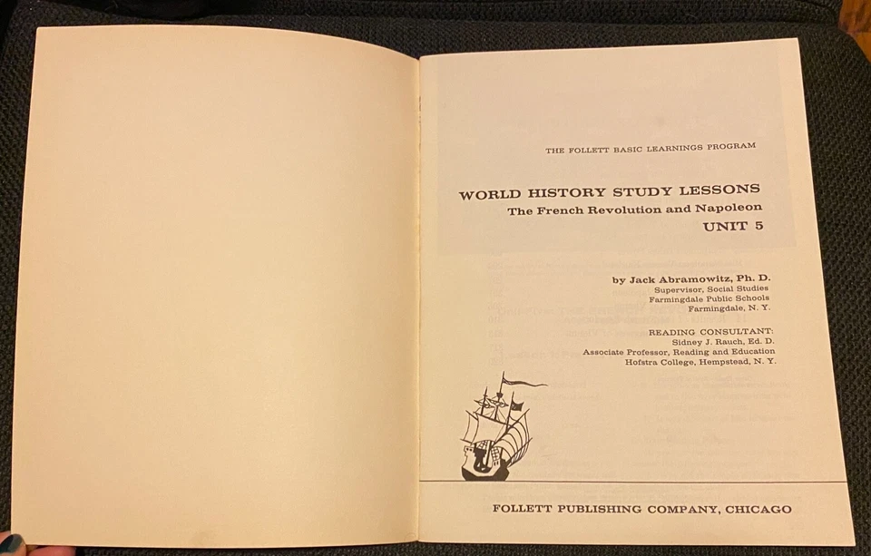 Vintage 1963 World History Study Lessons The French Revolution & Napoleon # 5 - Image 2 of 4