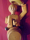 Vintage 7 Pc. LOT BOTTLES & STOPPERS Wood Metal Misc. — photo 6