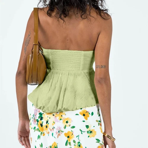 Top de tubo para mujer de verano sin hombros sin tirantes elegante bandeau Top Off - Imagen 22 de 42