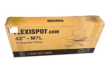 FlexiSpot AlcoveRiser Standing Desk Converter - 42-Inch - Keyboard Tray - M7L