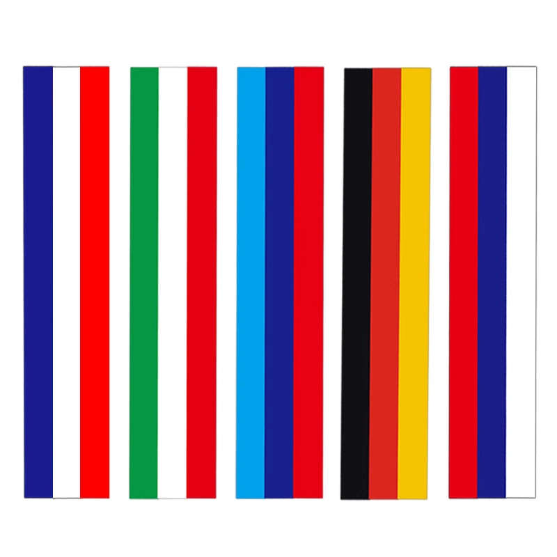 2*Car Styling Steering Wheel Grill Bar Strip Decal Sticker M-Color Germany Flag - Image 3 of 3