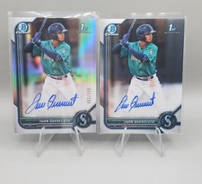 (2) 2022 Bowman Chrome #CPA-JQ JUAN QUERECUTO Base Auto & Refractor #462/499 RC