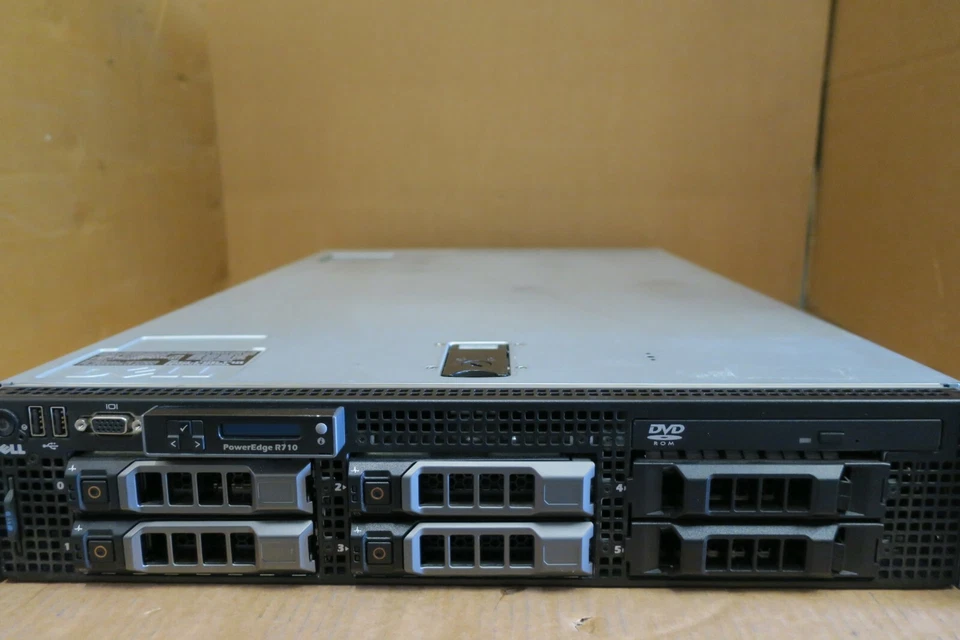 Dell PowerEdge R710 2 x Intel Quad-Core XEON E5620 2.40GHz 32GB RAID 2U Server - Image 2 of 4