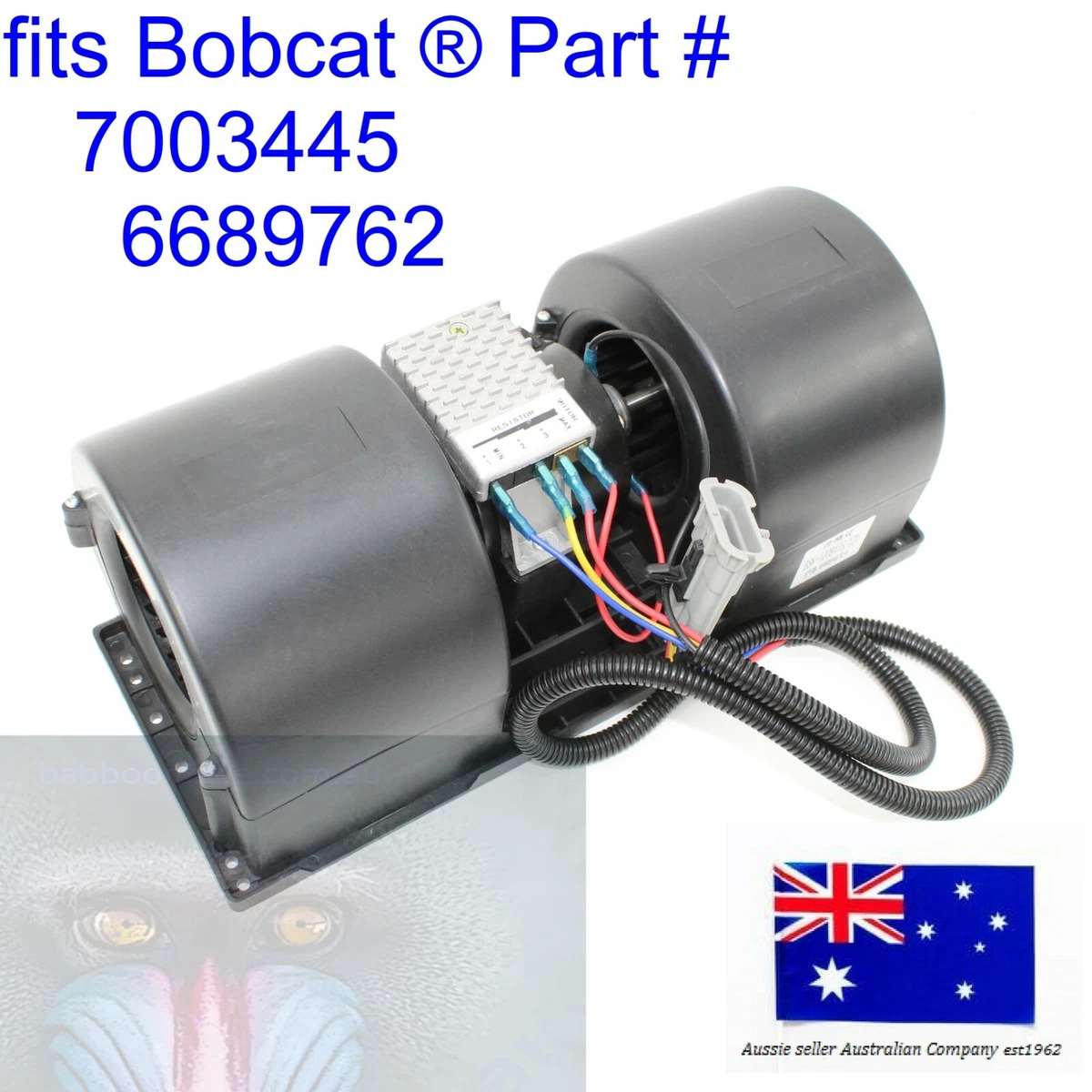 fits Bobcat Fan Blower Assembly 7003445 6689762 Heater Aircon Air  Conditioner AC | eBay