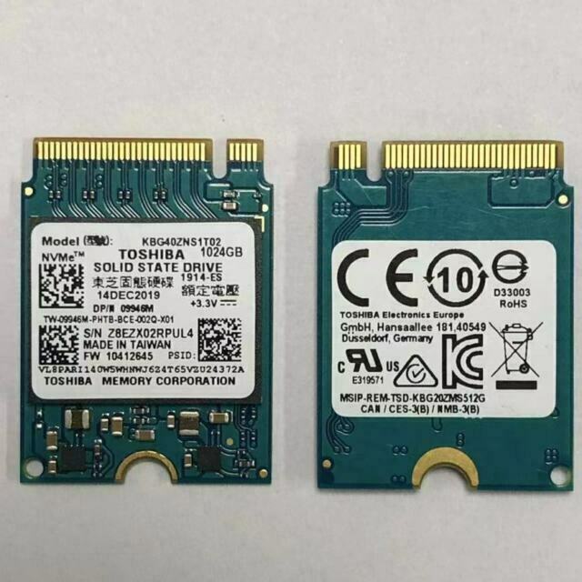 【1TB】M.2 2230 SSD NVMe 東芝 KBG40ZNS1T02 Kioxia SSD 1TB BG4 M.2 2230 30mm KBG40ZNS1T02 NVMe PCIe Gen3 x4 | eBay