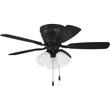 Craftmade WHL42FB5C3 Wheeler Indoor Ceiling Fan Flat Black